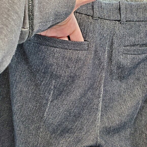 J Crew Grey Wool Blend Straight Leg Pants Trousers Womens 2 Seam Lines Back - Picture 9 of 14